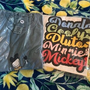 Two Disney Colorful Graphic T-Shirts, size 4X.